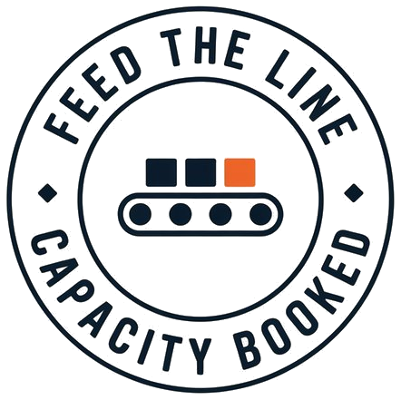 Feed The Line guarantee stamp